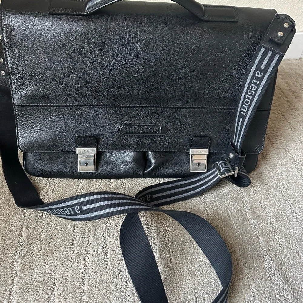 Black Leather Briefcase